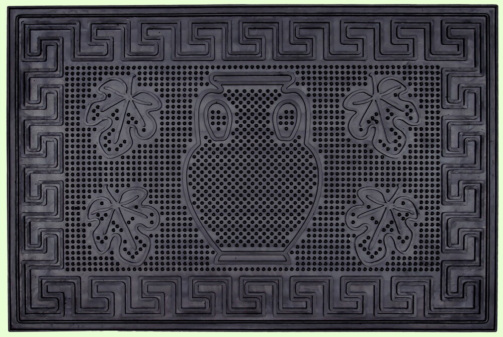Резиновый коврик АМФОРА черный 400х600 мм