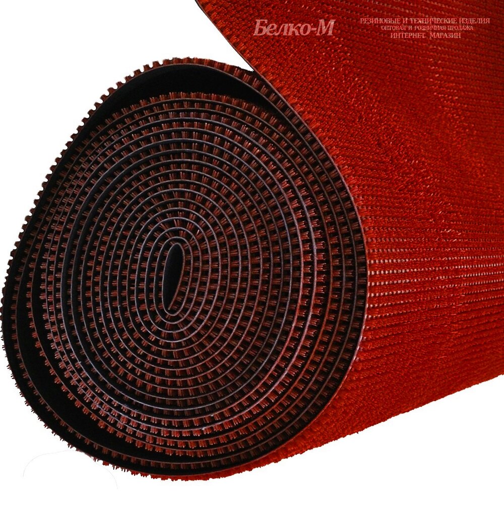 Дорожка травка красная 0,9х15 м пластик (2,1 кг/м2; 12/10 мм)