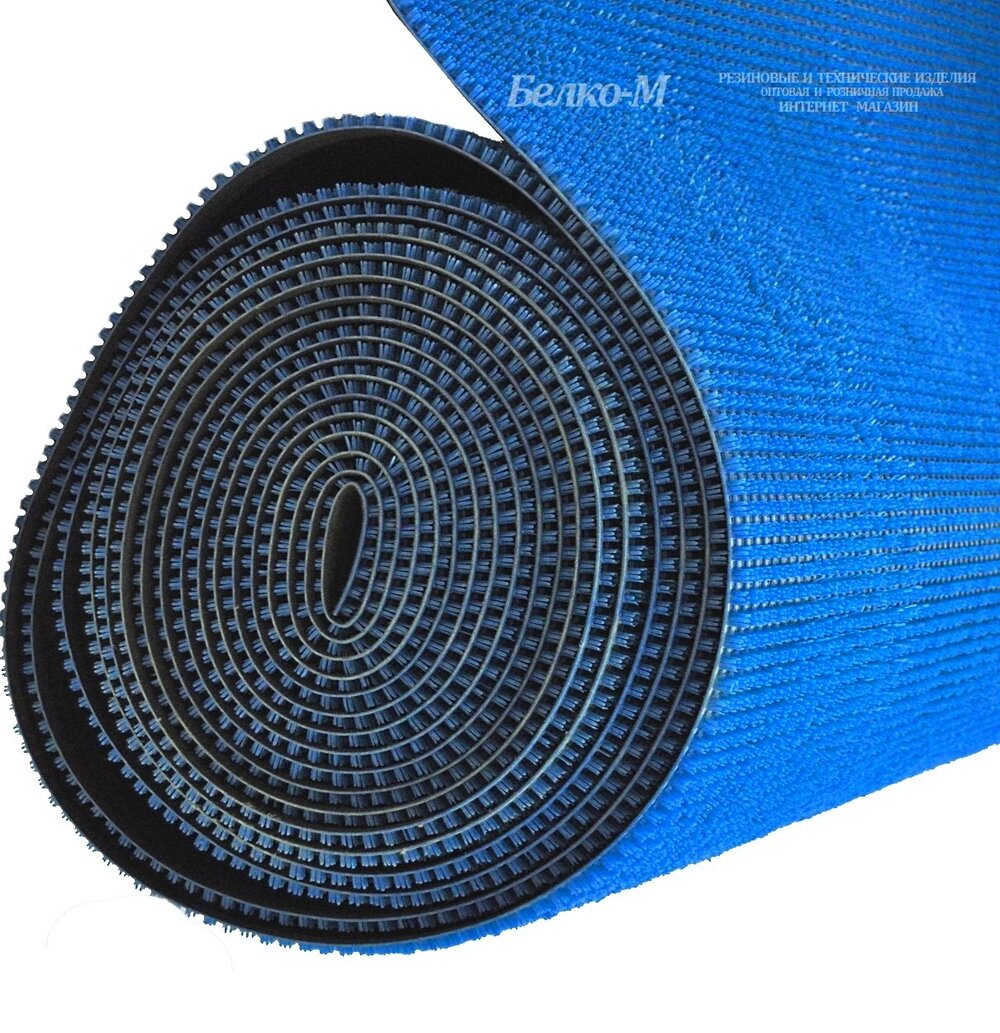 Дорожка травка синяя 0,9х15 м пластик  (2,1 кг/м2; 12/10 мм)
