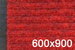 Коврик влаговпитывающий ЧЕРРИ красный 600х900 мм